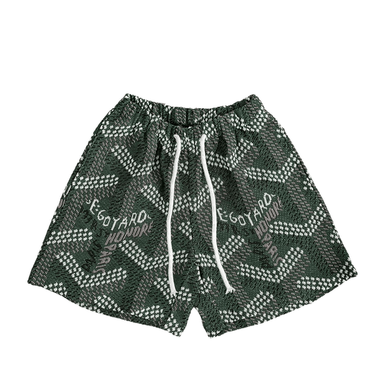 GREEN GY TAPESTRY SHORTS