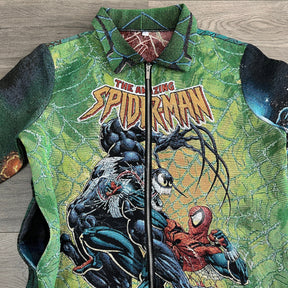 RDMCLOTHINGART tapestry hoodie GREEN SPIDER TAPESTRY JACKET