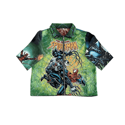 GREEN SPIDER TAPESTRY TEE