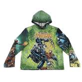 RDMCLOTHINGART tapestry hoodie GREEN SPIDERMAN TAPESTRY