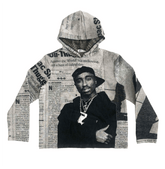 RDMCLOTHINGART tapestry hoodie GREY 2PAC TAPESTRY