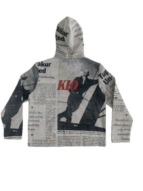 RDMCLOTHINGART tapestry hoodie GREY 2PAC TAPESTRY