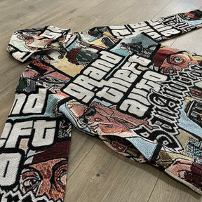 RDMCLOTHINGART tapestry hoodie GTA TAPESTRY HOODIE