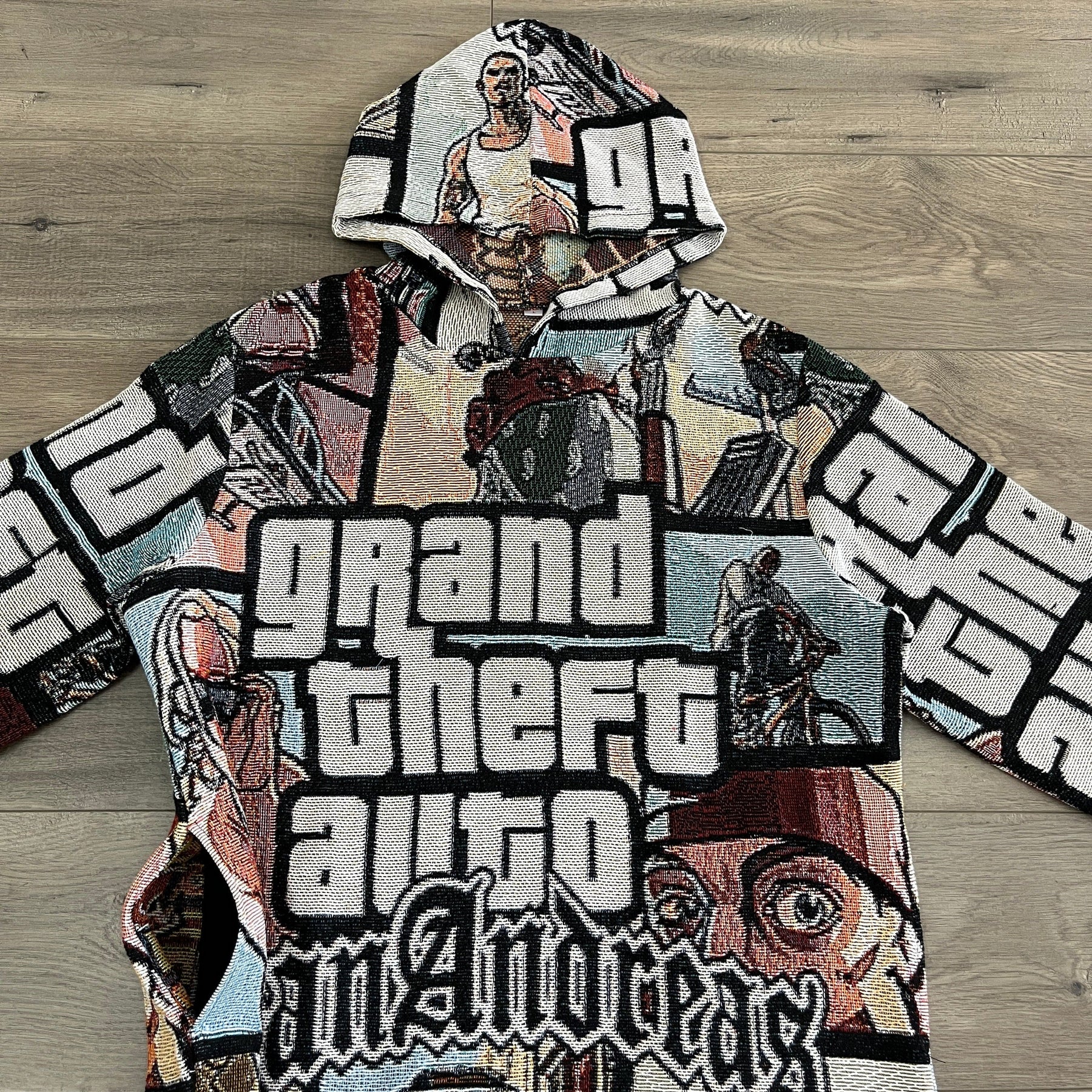 RDMCLOTHINGART tapestry hoodie GTA TAPESTRY HOODIE