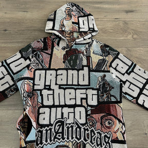 RDMCLOTHINGART tapestry hoodie GTA TAPESTRY HOODIE