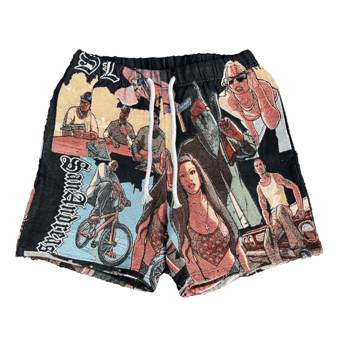 RDMCLOTHINGART tapestry hoodie GTA TAPESTRY SHORTS