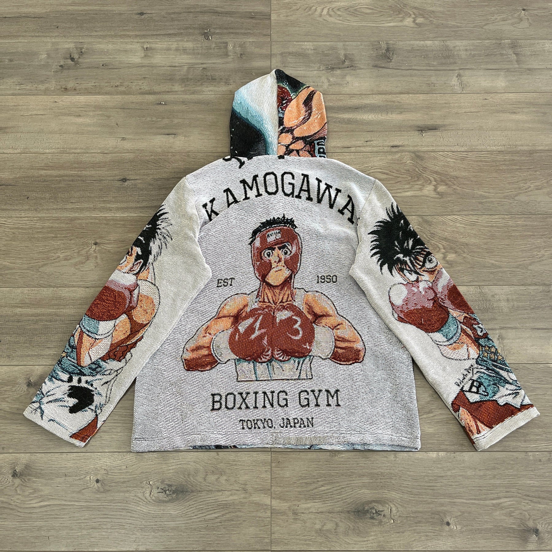 RDMCLOTHINGART tapestry hoodie HAJIME NO IPPO V2 TAPESTRY HOODIE