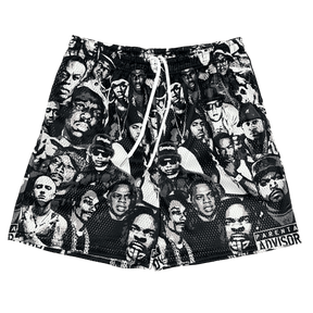 RDMCLOTHINGART tapestry hoodie HIP MESH SHORTS-8669