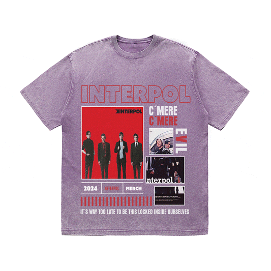 INTERPOL HEAVY WEIGHT COTTON TEE-9000