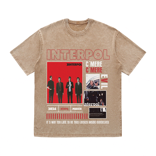 INTERPOL HEAVY WEIGHT COTTON TEE-9000