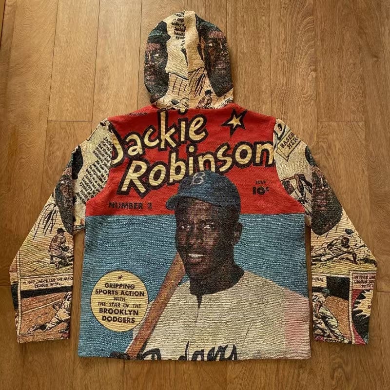 RDMCLOTHINGART tapestry hoodie JACKIEROBINSO  TAPESTRY HOODIE