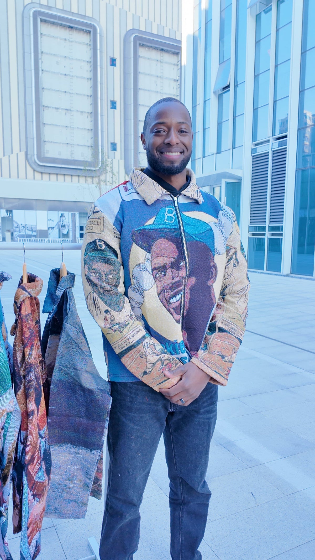 RDMCLOTHINGART tapestry hoodie JACKIEROBINSO Tapestry JACKET