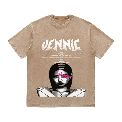 RDMCLOTHINGART tapestry hoodie JENNIE HEAVY WEIGHT COTTON TEE-8906