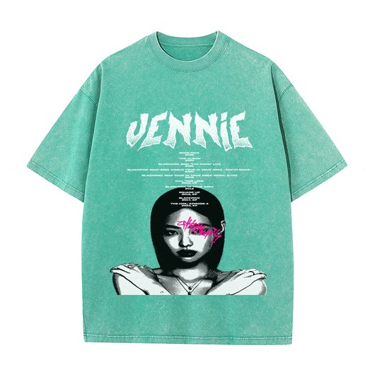 RDMCLOTHINGART tapestry hoodie JENNIE HEAVY WEIGHT COTTON TEE-8906