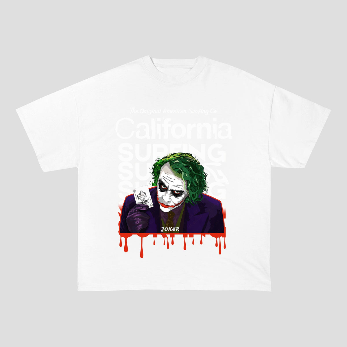 RDMCLOTHINGART tapestry hoodie JOKER HEAVY COTTON TEES-8224