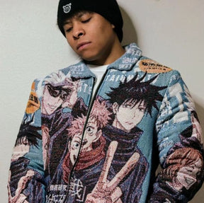 RDMCLOTHINGART tapestry hoodie Jujutsu Kaisen Tapestry Jacket