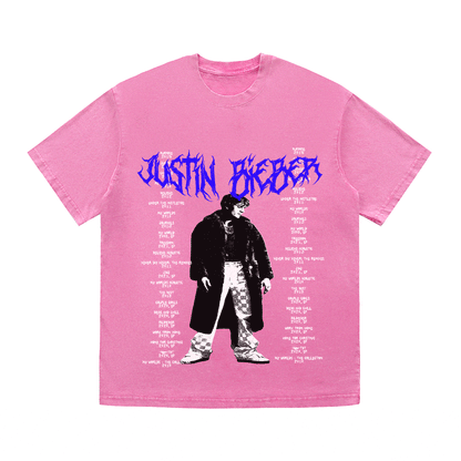 RDMCLOTHINGART tapestry hoodie JUSTIN BIEBER HEAVY WEIGHT COTTON TEE-8910