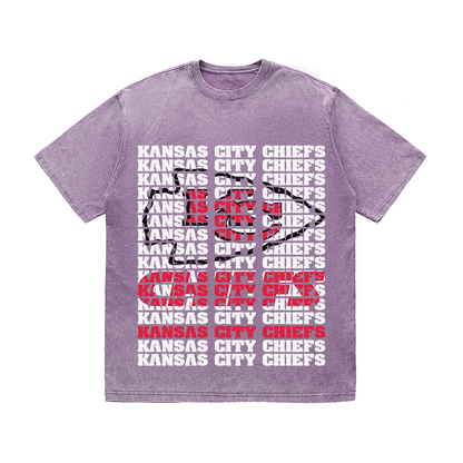 RDMCLOTHINGART tapestry hoodie KANSAS CITY CHIEFS2 HEAVY WEIGHT COTTON TEE-9187