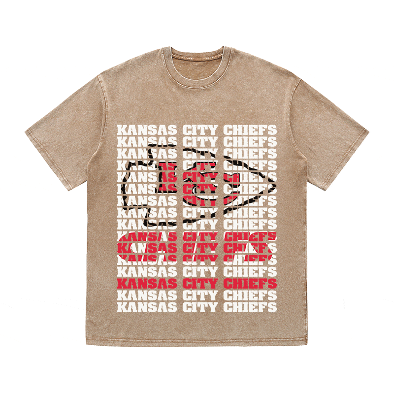 RDMCLOTHINGART tapestry hoodie KANSAS CITY CHIEFS2 HEAVY WEIGHT COTTON TEE-9187