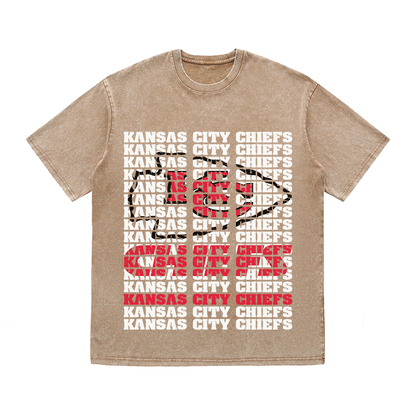 RDMCLOTHINGART tapestry hoodie KANSAS CITY CHIEFS2 HEAVY WEIGHT COTTON TEE-9187