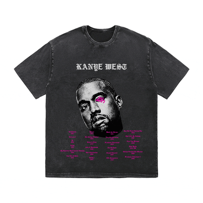 RDMCLOTHINGART tapestry hoodie KANYE WEST HEAVY WEIGHT COTTON TEE-8881