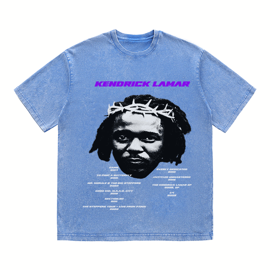 RDMCLOTHINGART tapestry hoodie KENDRICK LAMAR HEAVY WEIGHT COTTON TEE-8882