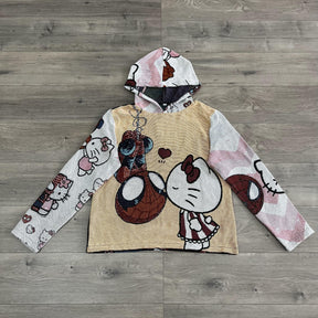 RDMCLOTHINGART tapestry hoodie KITTY&SPIDER TAPESTRY HOODIE