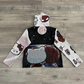 RDMCLOTHINGART tapestry hoodie KITTY&SPIDER TAPESTRY HOODIE