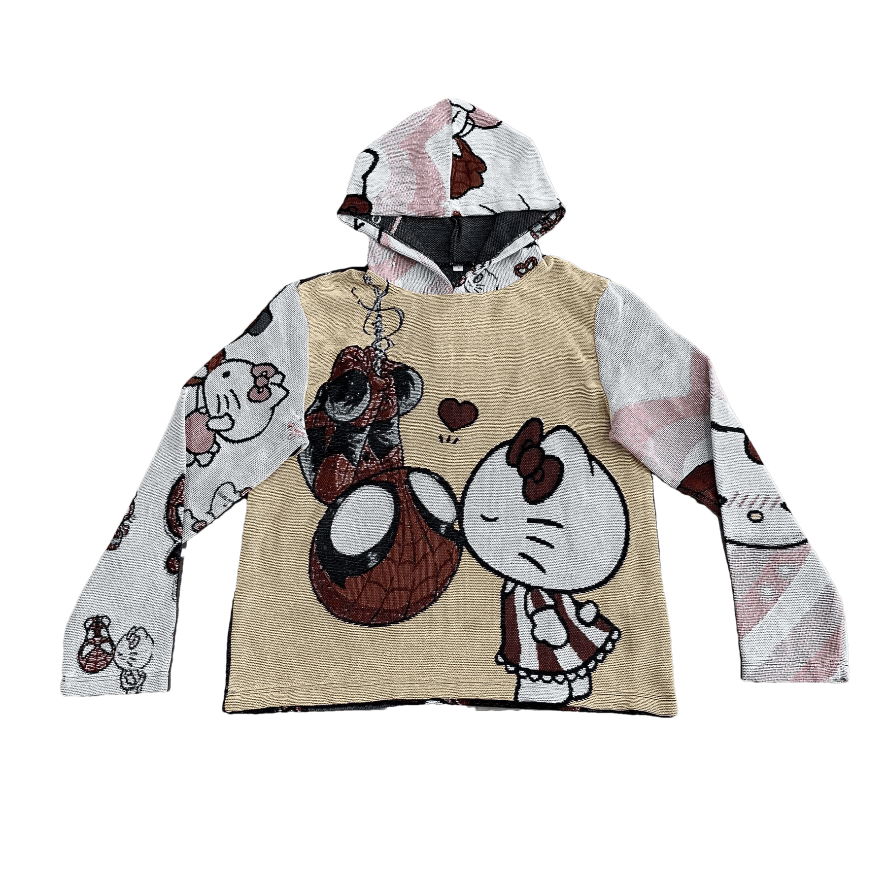 RDMCLOTHINGART tapestry hoodie KITTY&SPIDER TAPESTRY HOODIE