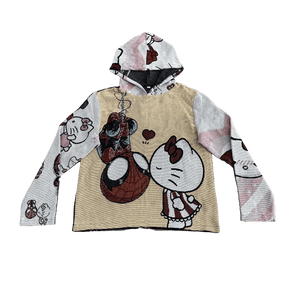 RDMCLOTHINGART tapestry hoodie KITTY&SPIDER TAPESTRY HOODIE