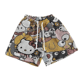 RDMCLOTHINGART tapestry hoodie KITTY TAPESTRY SHORTS