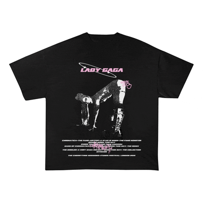 RDMCLOTHINGART tapestry hoodie LADY GAGA HEAVY WEIGHT COTTON TEE-8936