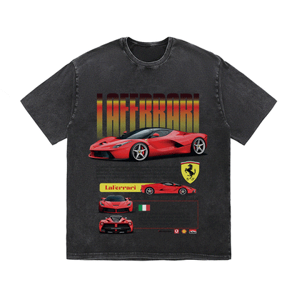 RDMCLOTHINGART tapestry hoodie LAFERRARI HEAVY WEIGHT COTTON TEE-8845