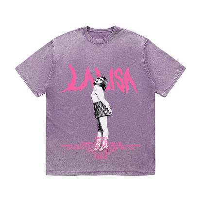 RDMCLOTHINGART tapestry hoodie LALISA HEAVY WEIGHT COTTON TEE-8912