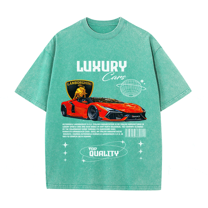 RDMCLOTHINGART tapestry hoodie LAMBORGHINI HEAVY WEIGHT COTTON TEE-9102