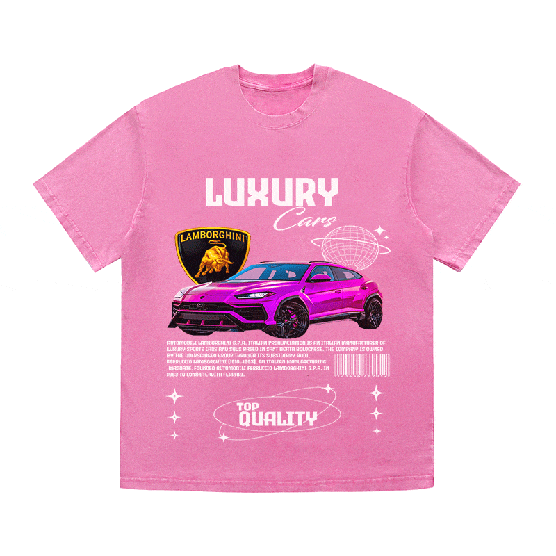 RDMCLOTHINGART tapestry hoodie LAMBORGHINI HEAVY WEIGHT COTTON TEE-9103