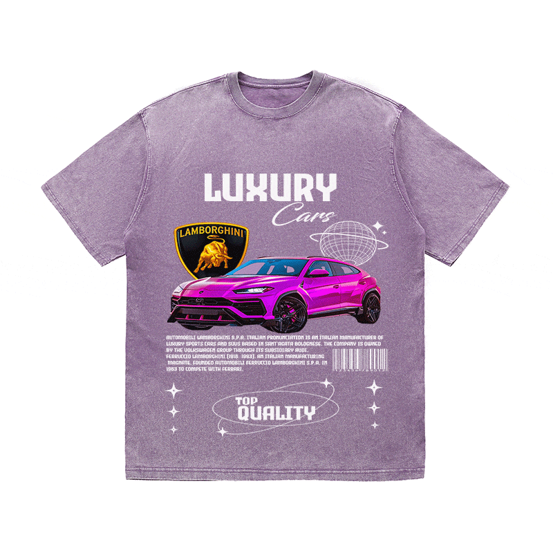 RDMCLOTHINGART tapestry hoodie LAMBORGHINI HEAVY WEIGHT COTTON TEE-9103