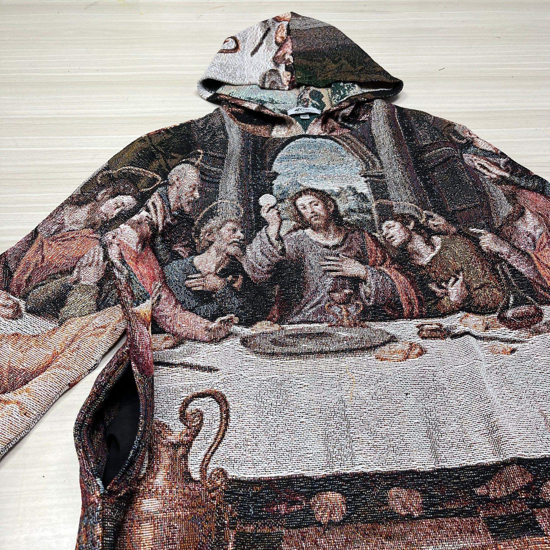 RDMCLOTHINGART tapestry hoodie LAST DINNER TAPESTRY HOODIE