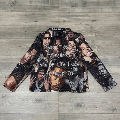 RDMCLOTHINGART tapestry hoodie LILBABY  TAPESTRY JACKET