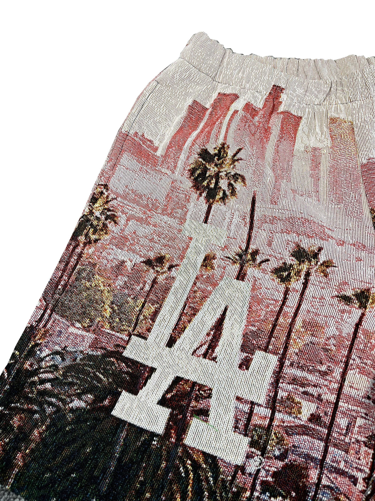 RDMCLOTHINGART tapestry hoodie LOS ANGELES SHORTS