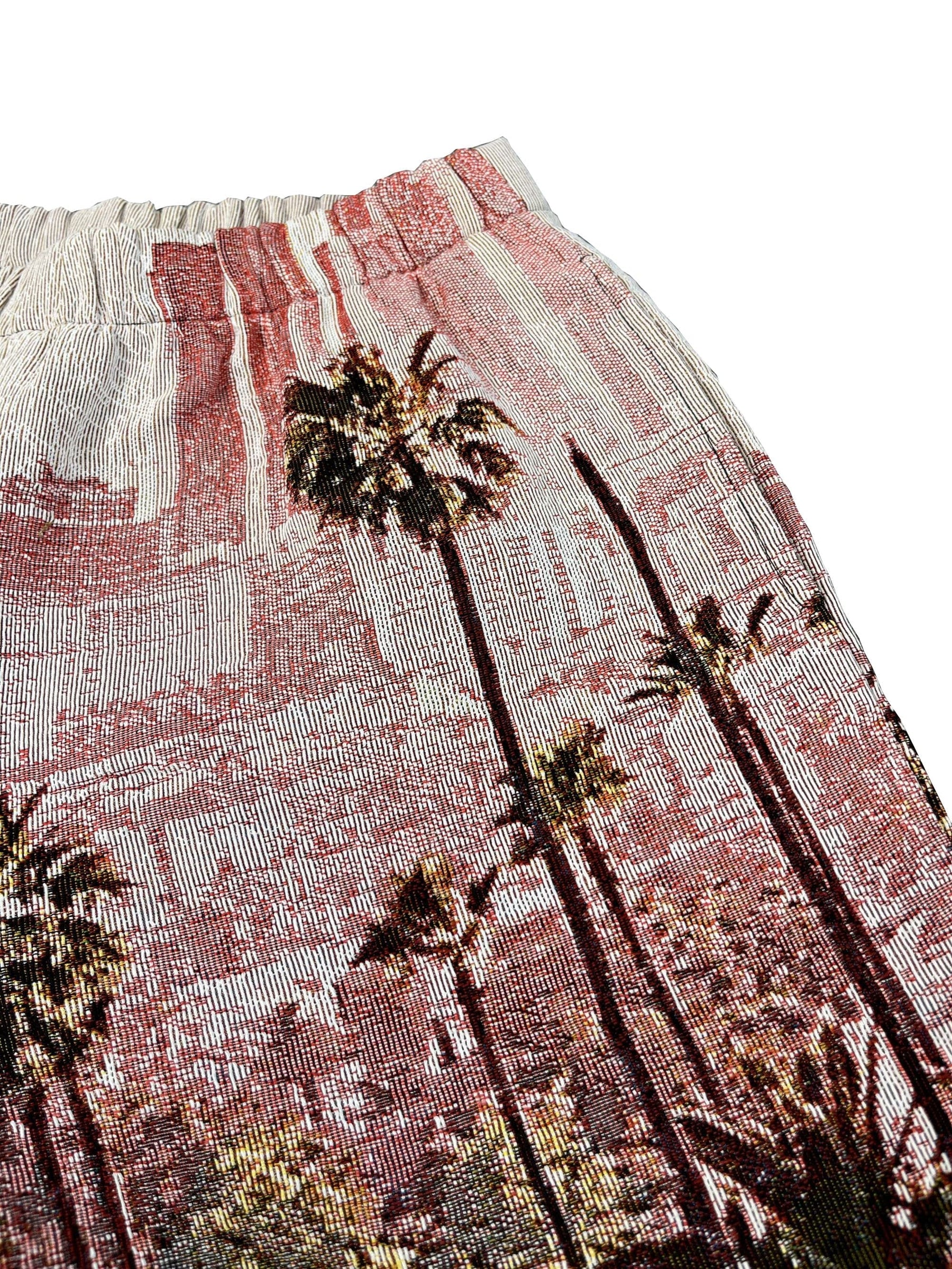 RDMCLOTHINGART tapestry hoodie LOS ANGELES SHORTS