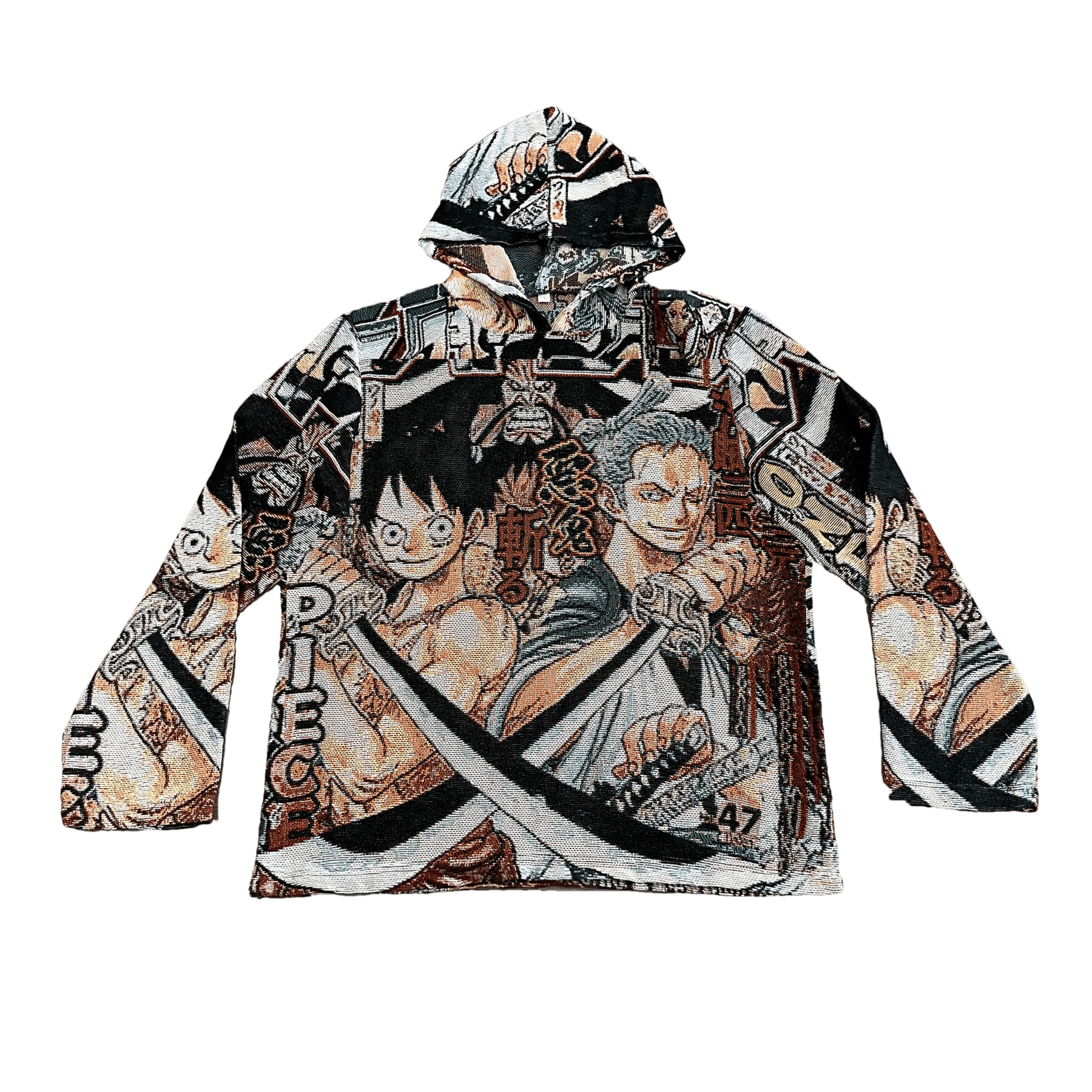 RDMCLOTHINGART tapestry hoodie LUFFY&ZORO TAPESTRY HOODIE