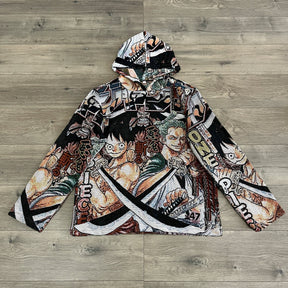 RDMCLOTHINGART tapestry hoodie LUFFY&ZORO TAPESTRY HOODIE