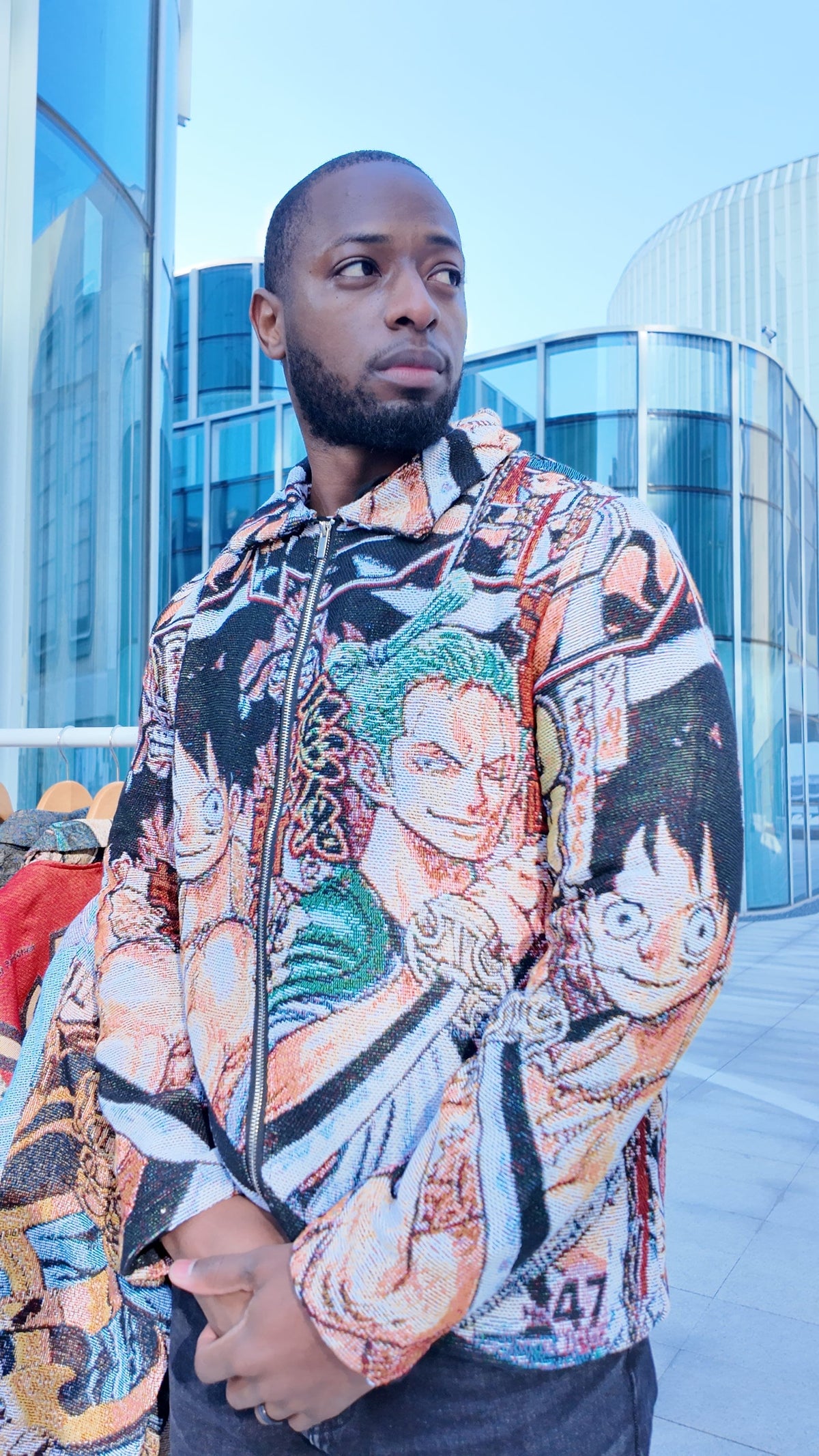 RDMCLOTHINGART tapestry hoodie LUFFY&ZORO TAPESTRY JACKET