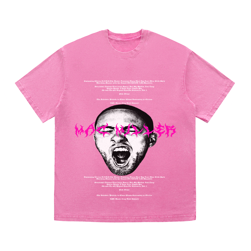 RDMCLOTHINGART tapestry hoodie MAC MILLER HEAVY WEIGHT COTTON TEE-8885