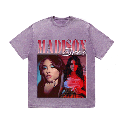 RDMCLOTHINGART tapestry hoodie MADISON BEER HEAVY WEIGHT COTTON TEE-8848