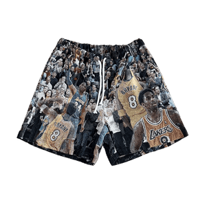 RDMCLOTHINGART tapestry hoodie MAMBA 8 TAPESTRY SHORTS