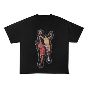 RDMCLOTHINGART tapestry hoodie MANBA VS MJ HEAVY WEIGHT PATCH TEE-8103