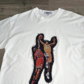 RDMCLOTHINGART tapestry hoodie MANBA VS MJ HEAVY WEIGHT PATCH TEE-8103