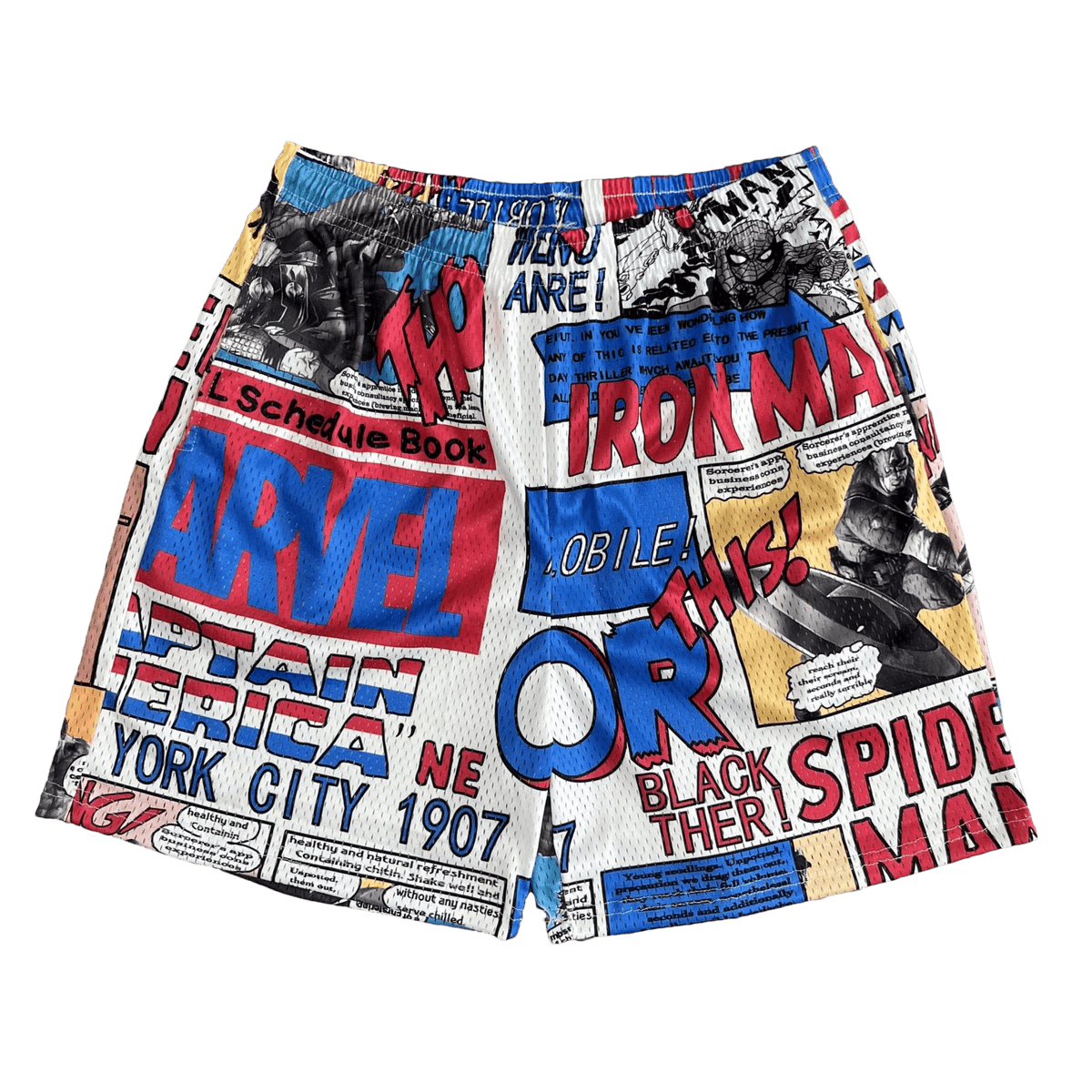 RDMCLOTHINGART tapestry hoodie MARVEL MESH SHORTS-8613